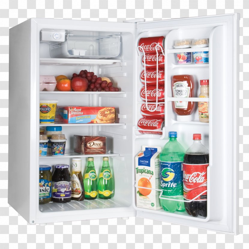 Refrigerator Minibar Freezers Home Appliance Cubic Foot Transparent PNG