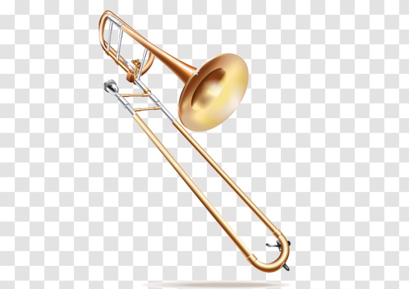 The Trombone Musical Instruments Brass - Heart Transparent PNG