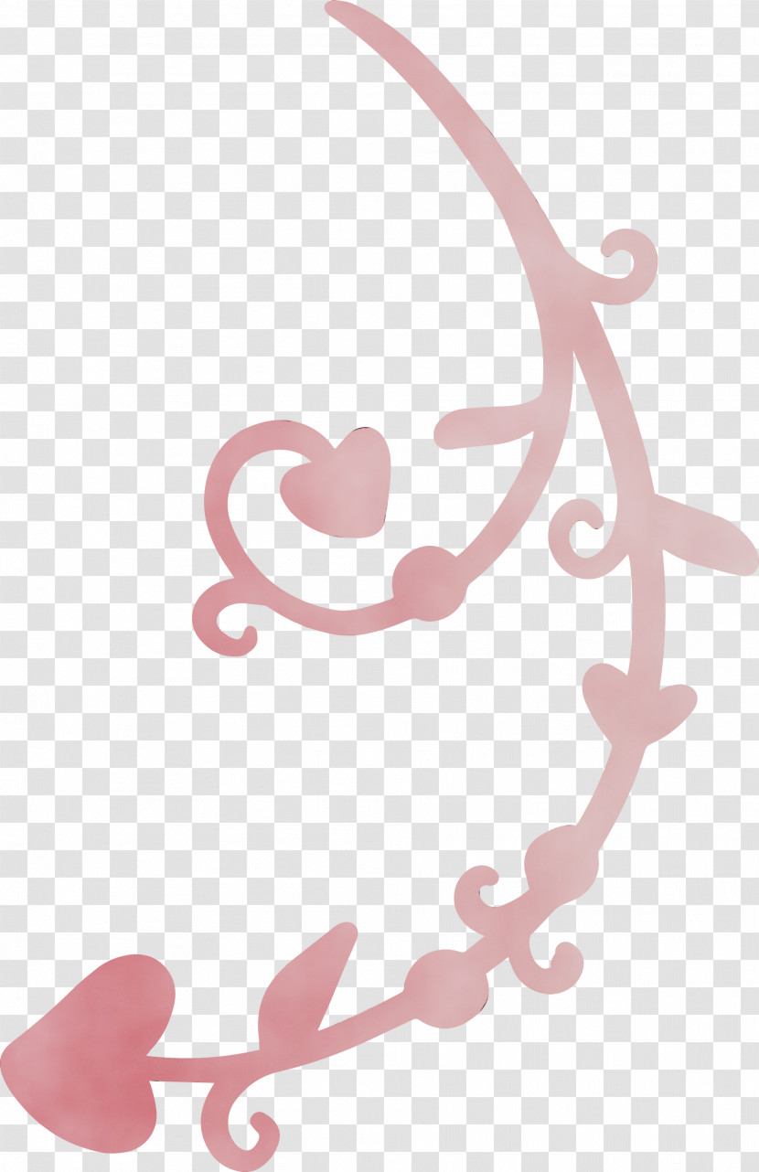 Heart Pink Font Logo Transparent PNG