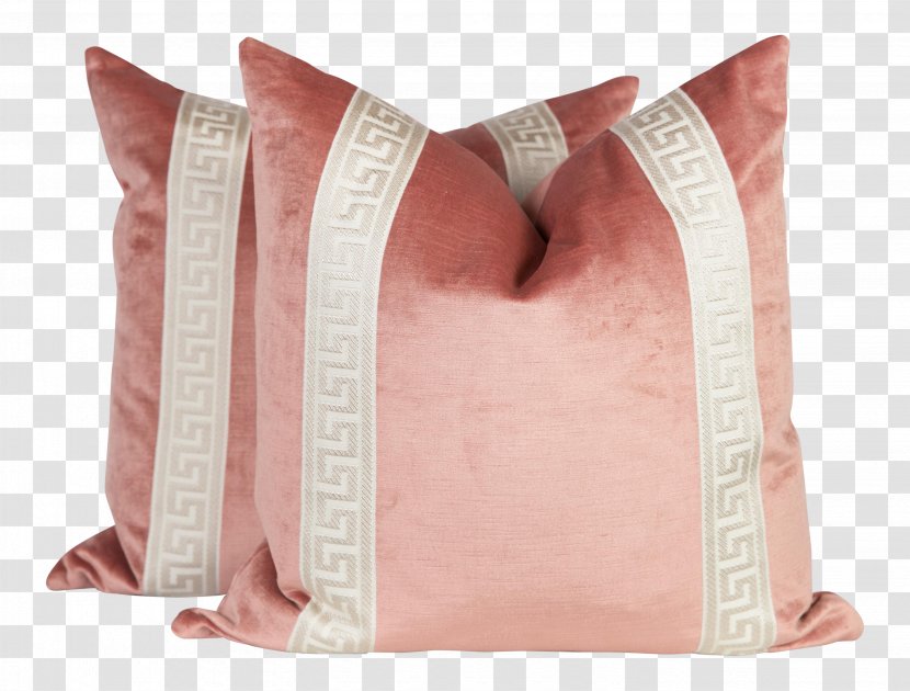 Throw Pillows Velvet Meander Linen - Pillow Transparent PNG