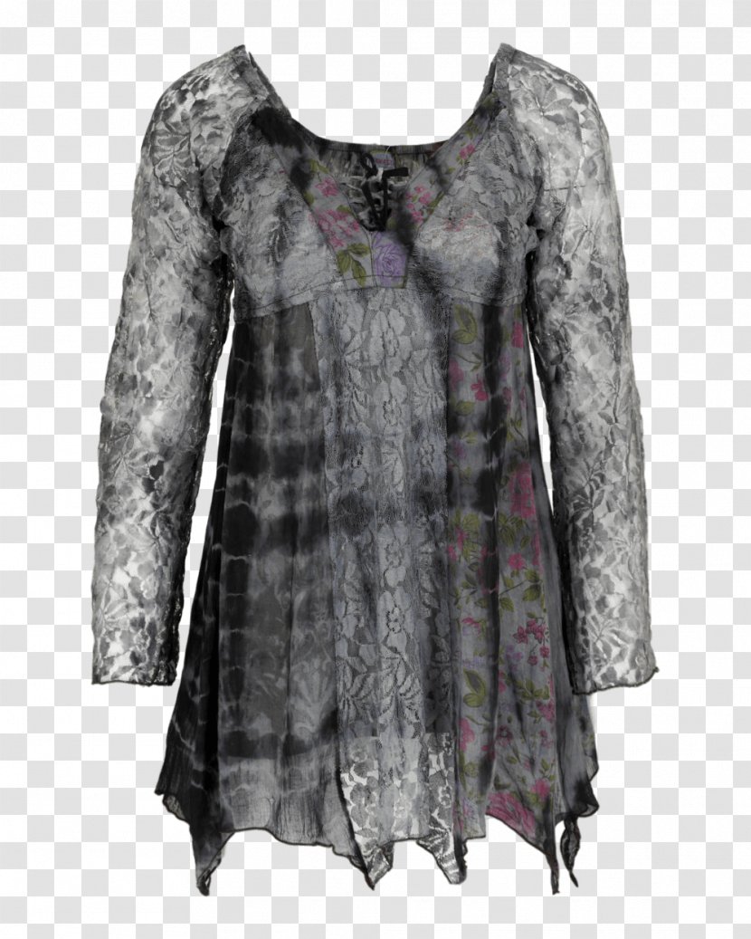 Sleeve Blouse Dress Black M Transparent PNG
