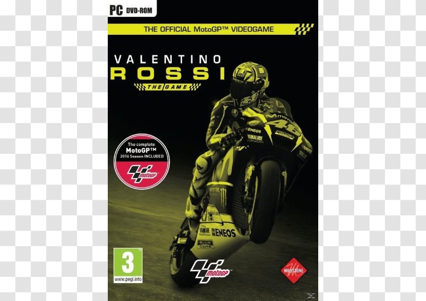 Valentino Rossi: The Game MotoGP Project CARS PlayStation 4 Moto Racer - Rossi - Stencil Transparent PNG