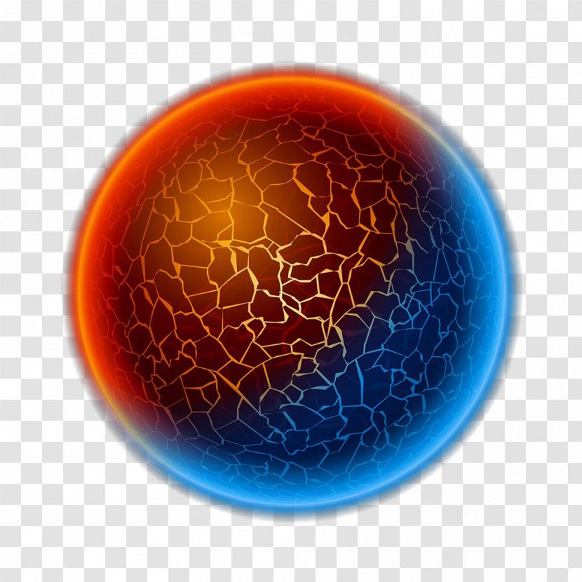 Planet Fire Ice Clip Art - Royalty Free - And Balls Transparent PNG