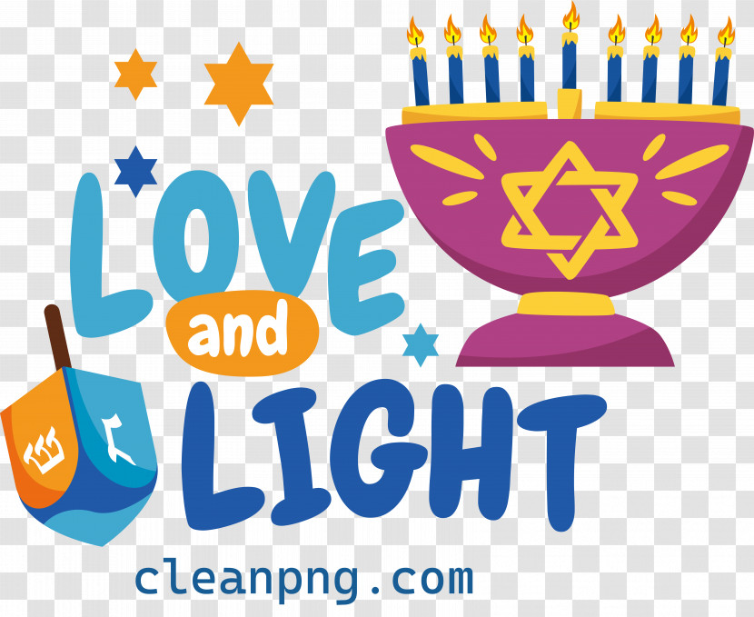 Happy Hanukkah Love Light Transparent PNG