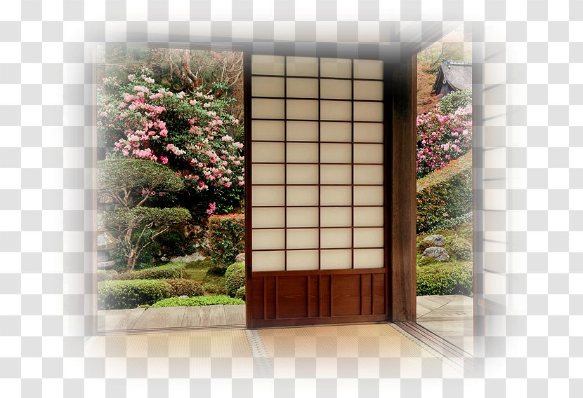 Sanzen In Window Wall ShÅji Japanese Garden Transparent Png