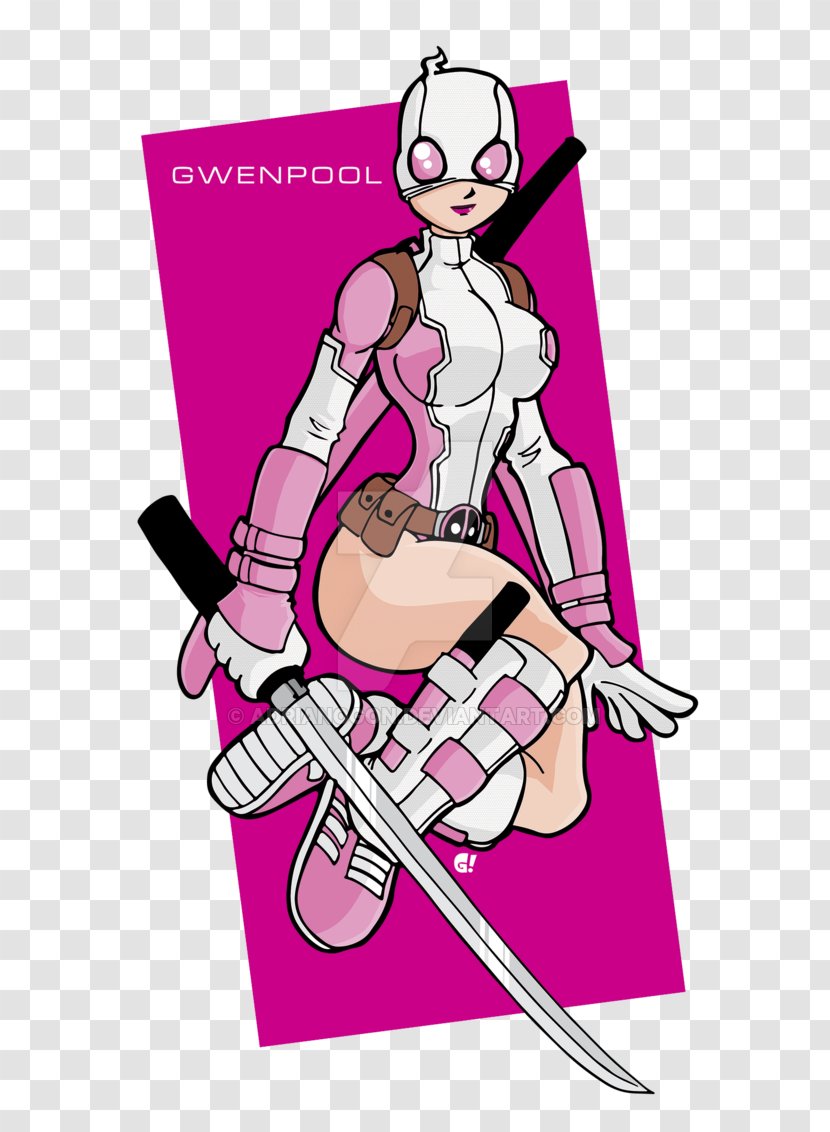 Spider-Woman (Gwen Stacy) Deadpool Gwenpool Marvel Comics - Watercolor Transparent PNG