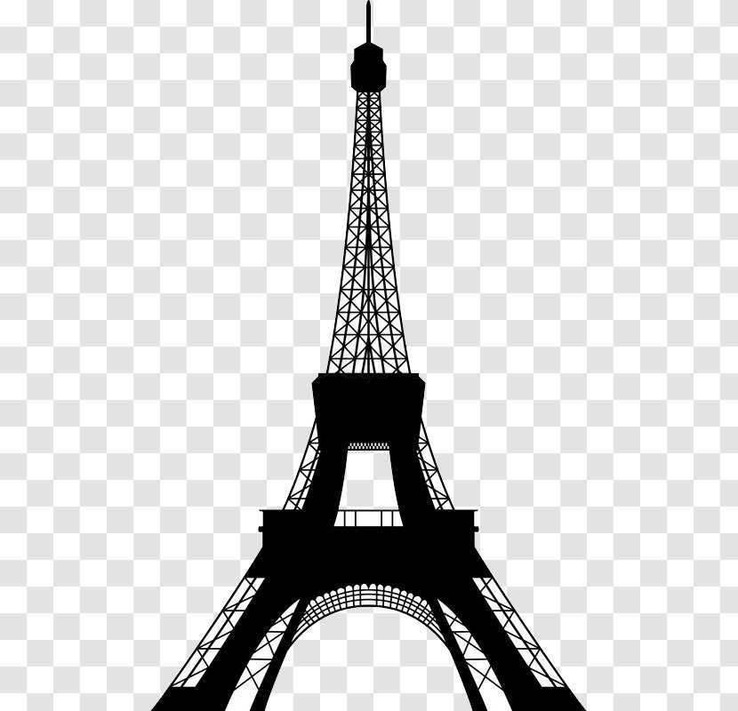 Eiffel Tower Champ De Mars Royalty-free Vector Graphics - Monochrome Photography Transparent PNG