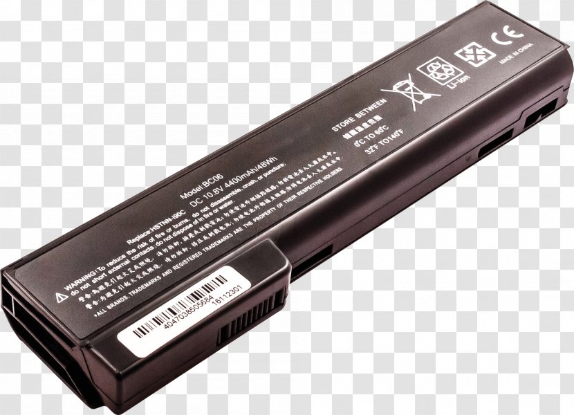 Electric Battery Hewlett-Packard AC Adapter Laptop Lithium-ion - Hewlett-packard Transparent PNG