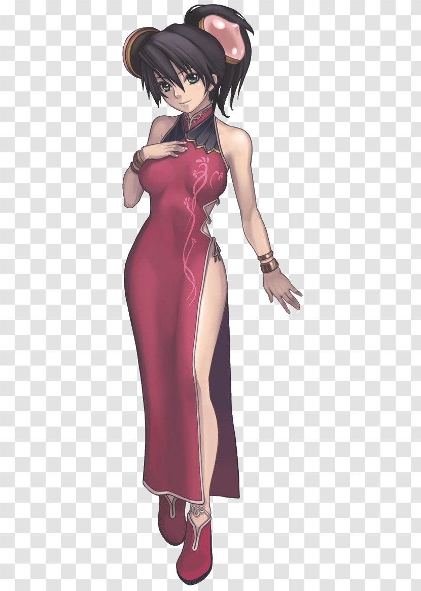 Ar Tonelico: Melody Of Elemia Tonelico 2 Dress Cheongsam Clothing - Silhouette Transparent PNG