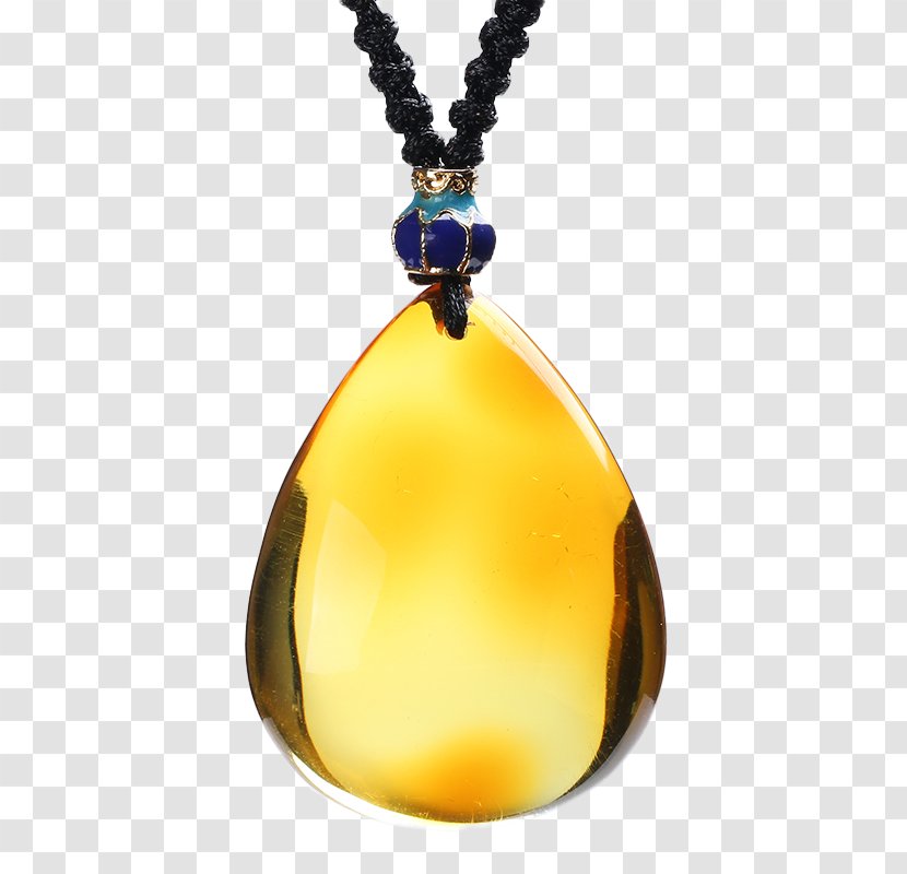 Amber Bee Wax Pendant - Gratis - Beeswax Gemstone Transparent PNG
