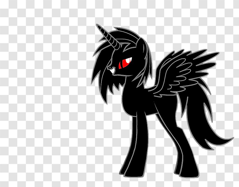 Pony Horse Fluttershy Demon Evil - Drawing Transparent PNG