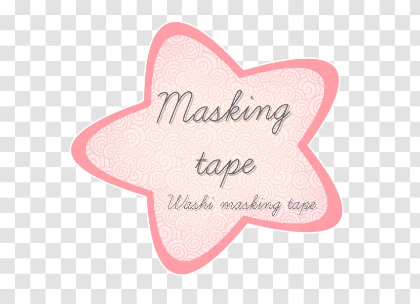 Pink M RTV Font - Text - Washi Tape Transparent PNG