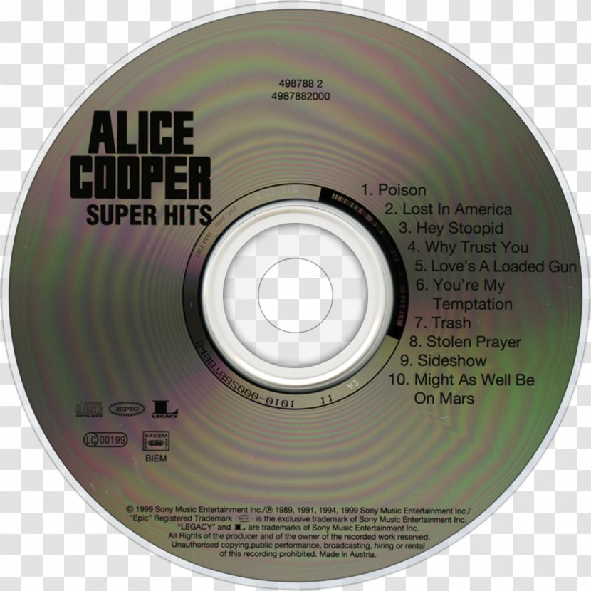 Compact Disc Mascara And Monsters: The Best Of Alice Cooper House Fire Super Hits - Flower Transparent PNG