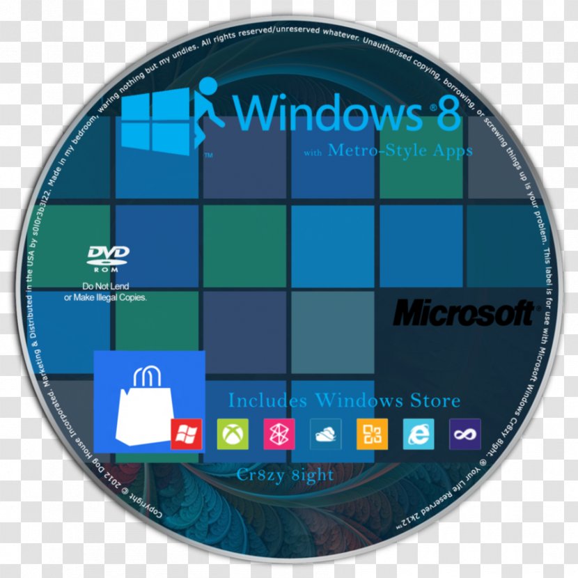 Windows 8.1 Microsoft 10 7 - Vista - Enterprises Album Cover Transparent PNG