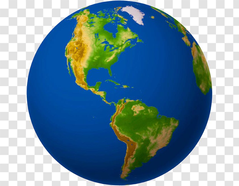 Earth Globe South America World Continent - Planet Transparent PNG