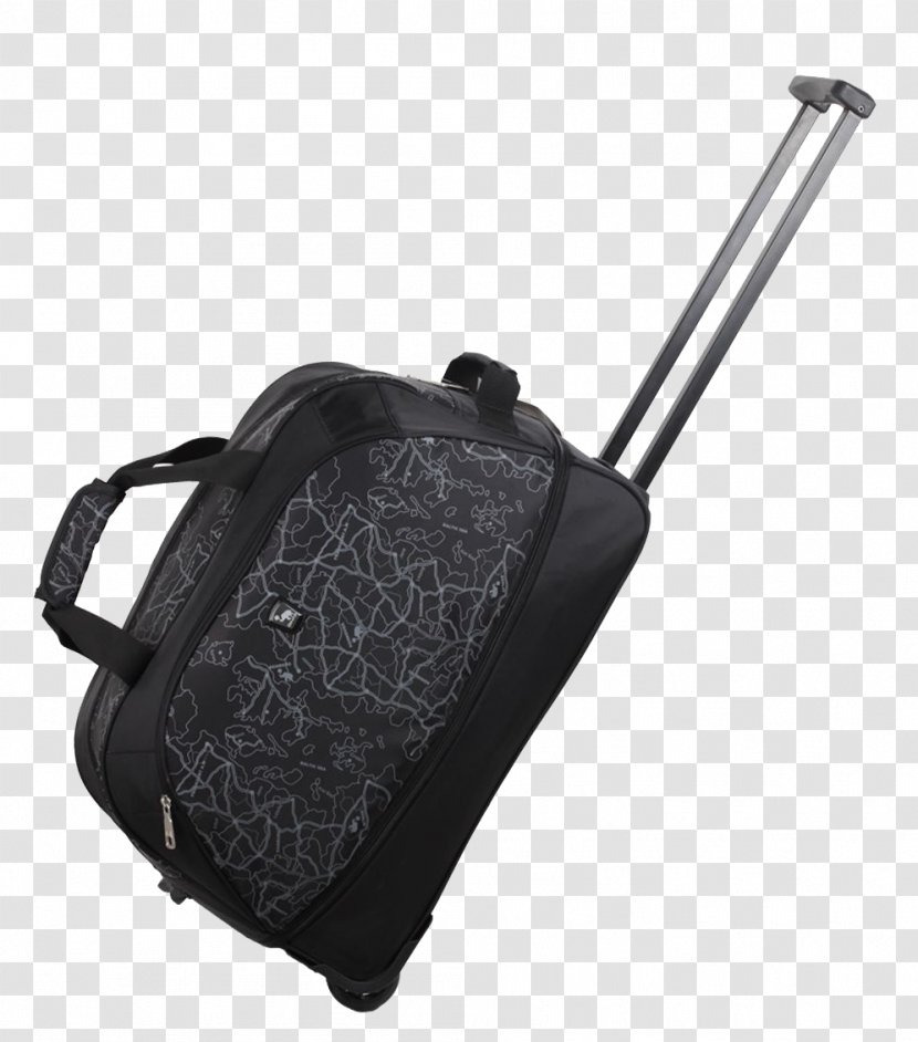 Suitcase Baggage Duffel Bag Trolley - Black Travel Transparent PNG