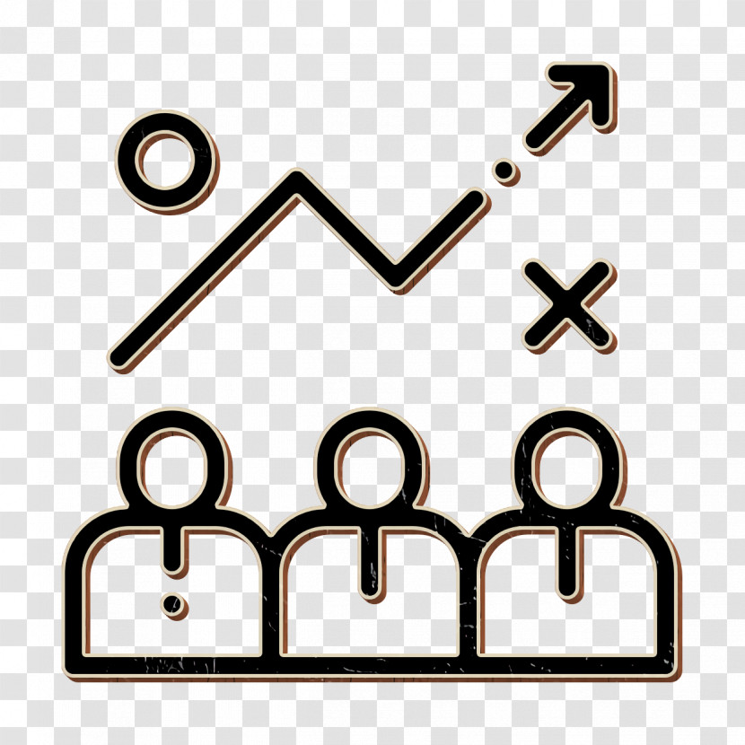 Team Icon People Icon Strategy And Management Icon Transparent PNG