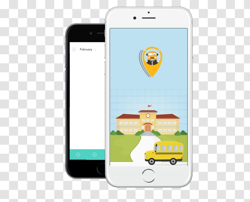 School Bus Smartphone Cartoon Clip Art - Animation Transparent PNG