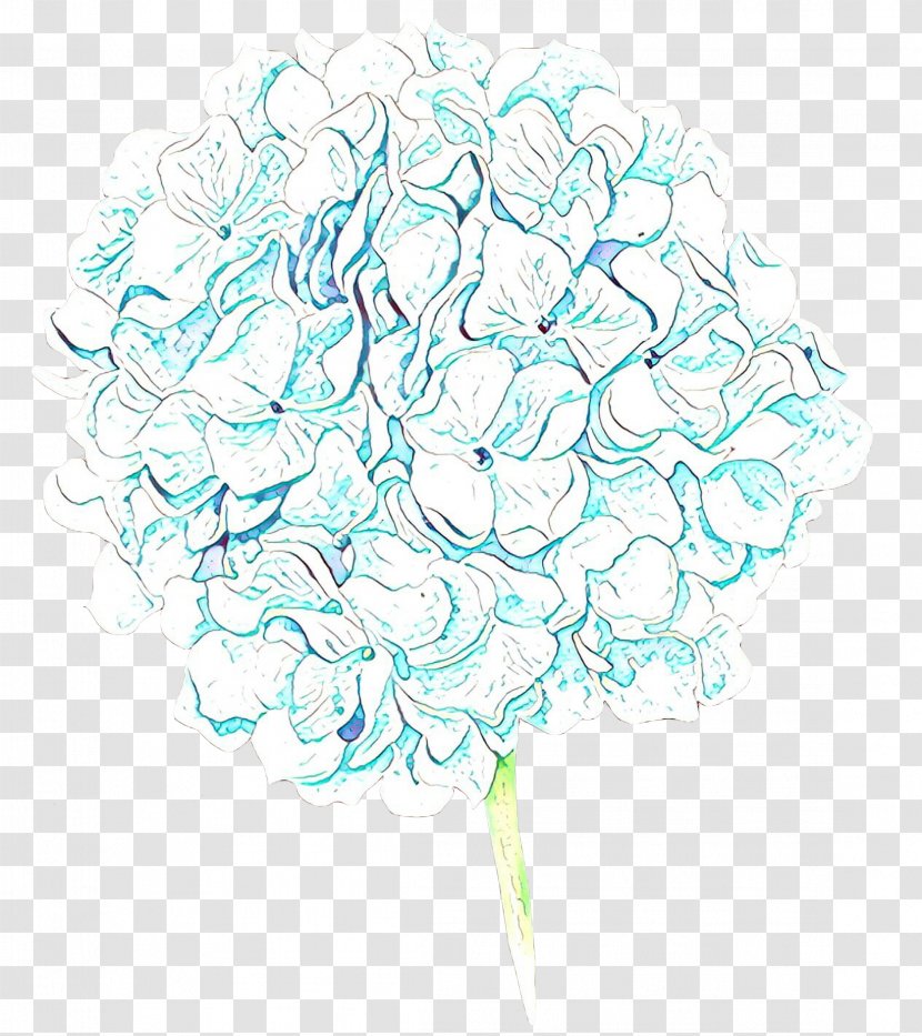 Turquoise Hydrangea Plant Flower Transparent PNG