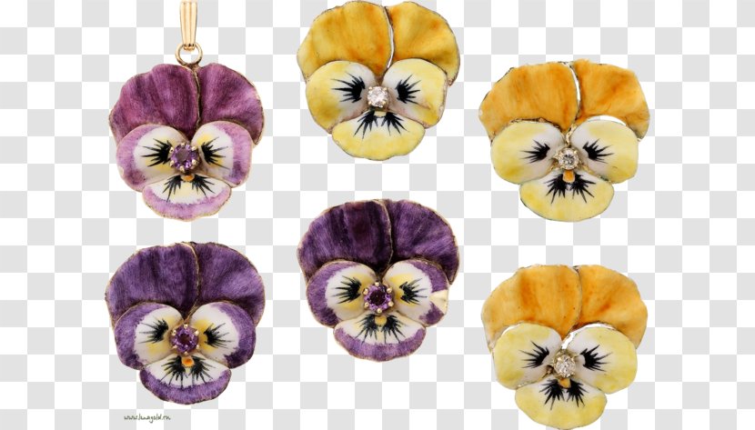 Pansy Jewellery Clip Art - Violet Family - Flowering Plant Transparent PNG