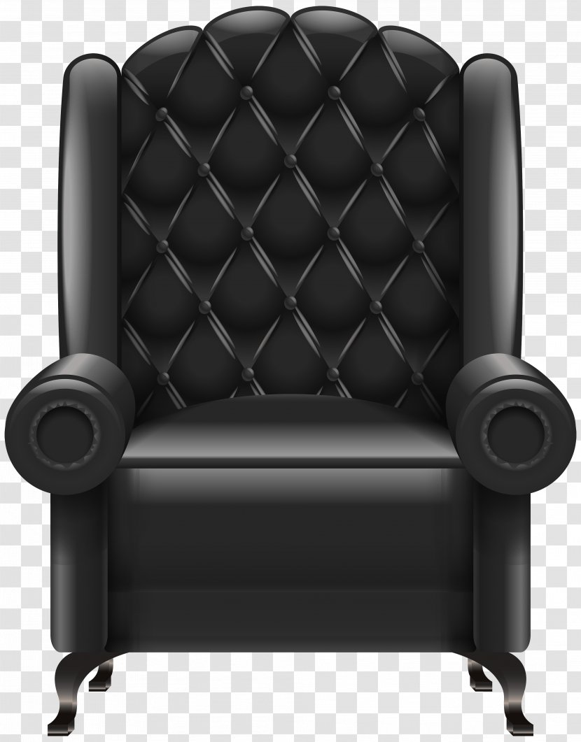 Chair Table Clip Art - Armrest - Black Armchair Transparent Image Transparent PNG