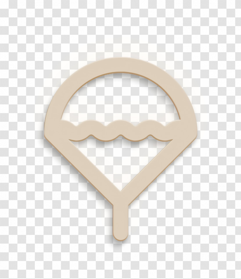Military Outline Icon Parachute Icon Shipping And Delivery Icon Transparent PNG