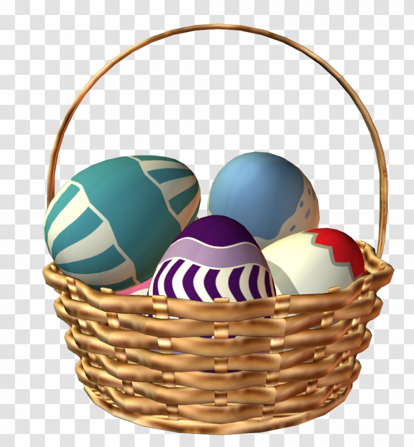 Basket Bamboo Bamboe Egg - Gift - Easter Chick Transparent PNG