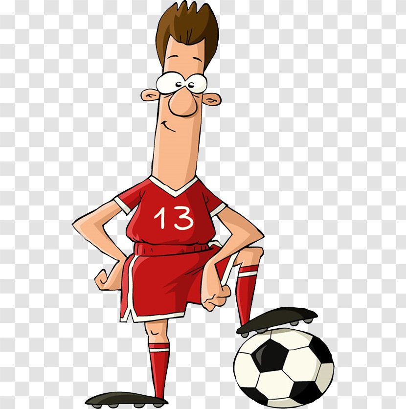 Football Player Cartoon Royalty-free Illustration - Ball - Footballer Transparent PNG