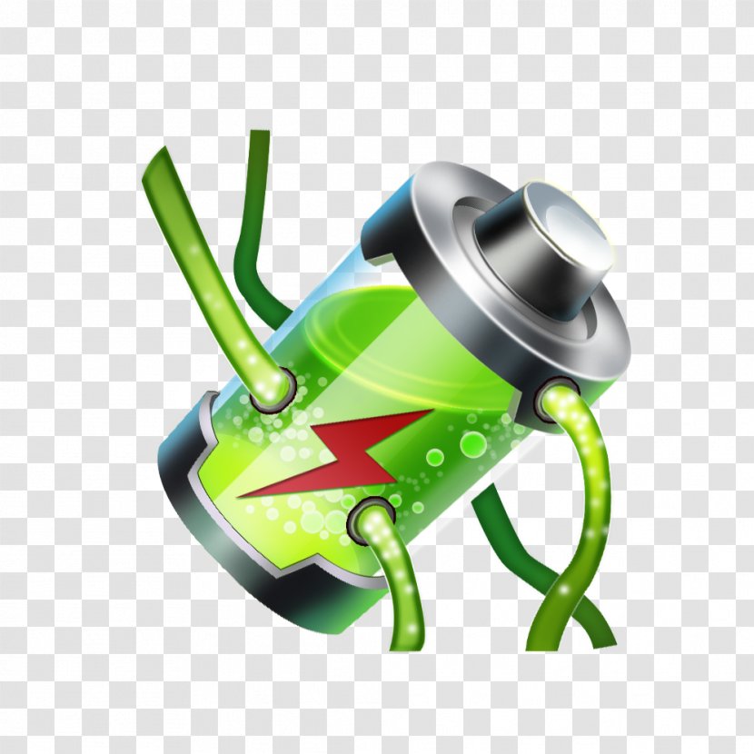Battery Download Android Icon - Energy Design Transparent PNG
