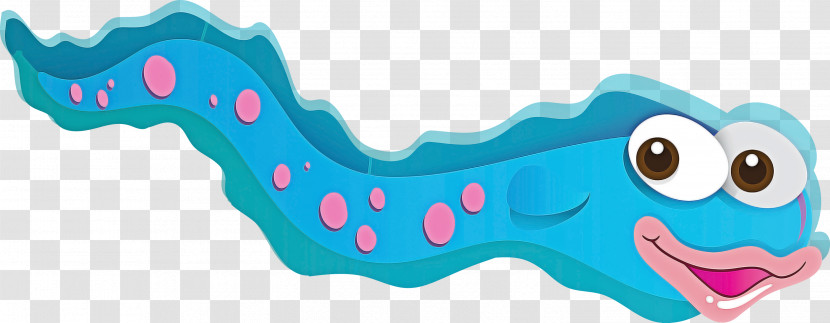 Aqua Caterpillar Dog Toy Transparent PNG