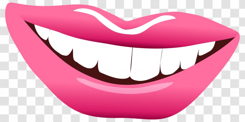 Lip Smile Clip Art - Silhouette - Lips Transparent PNG