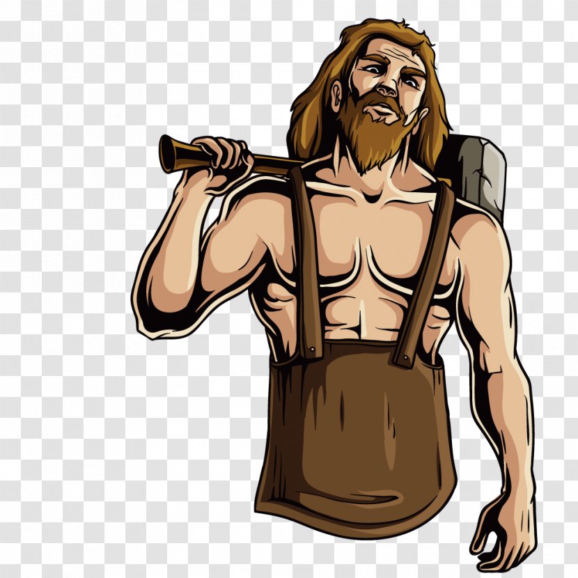 Hephaestus Apollo Greek Mythology Twelve Olympians - Deity - Man Carrying A Hammer Transparent PNG