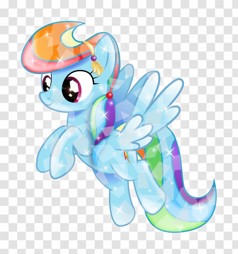 Rainbow Dash My Little Pony Spike Mane - Watercolor Transparent PNG