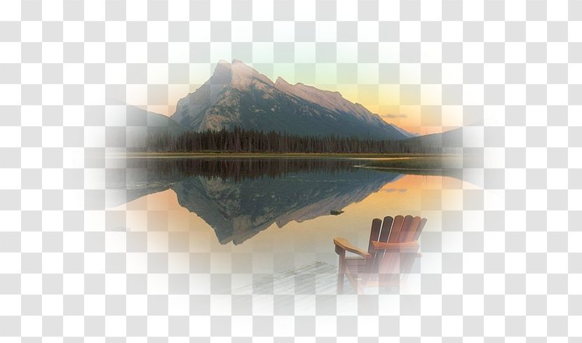 Mount Rundle Loch Inner Peace Post Cards - Lac Transparent PNG