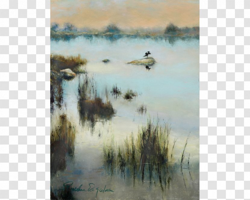 Marsh Watercolor Painting Weekapaug Pastel - Ecosystem Transparent PNG