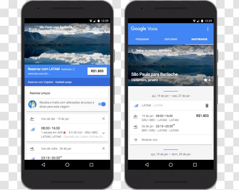 Smartphone Google Flights Feature Phone - Electronic Device - Airline Tickets Transparent PNG