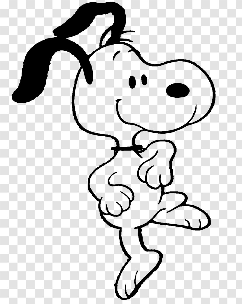 Snoopy Cartoon Dance - Silhouette Transparent PNG