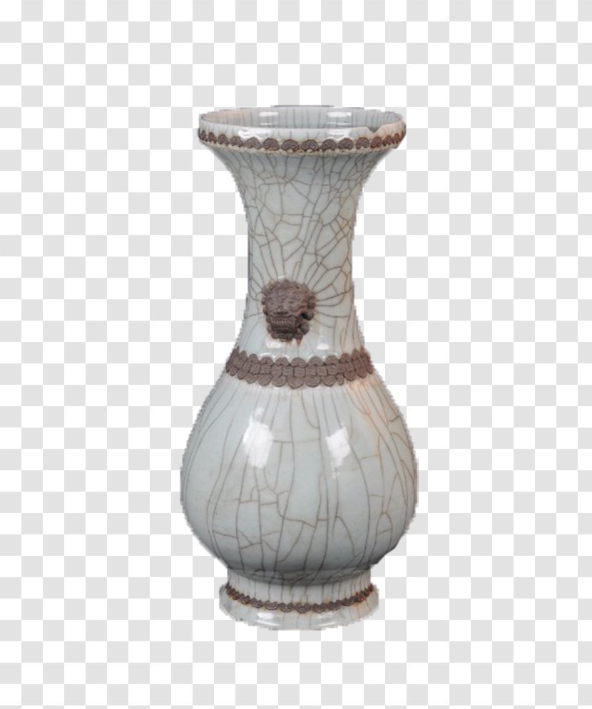 Qing Dynasty Ceramic Vase Jar - Jingdezhen Porcelain - White Transparent PNG