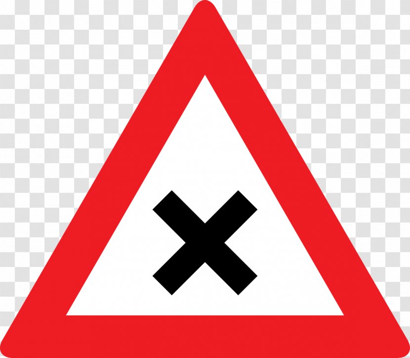 Priority To The Right Signs Traffic Sign Warning Road - Thumbtack Transparent PNG