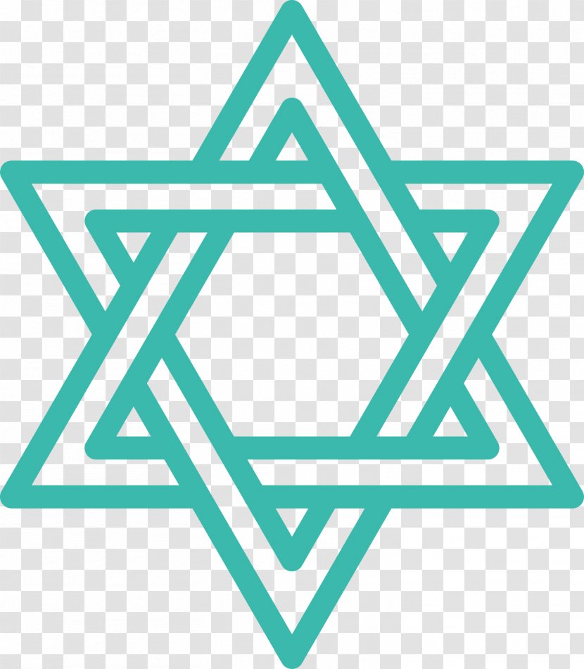 Judaism Star Of David - Text Transparent PNG