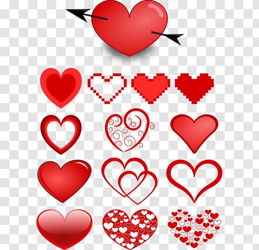 Heart Clip Art - Variety Clipart Transparent PNG