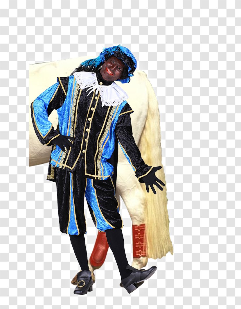 Zwarte Piet Costume Sinterklaas Blue Clothing - Black - Pieta Transparent PNG