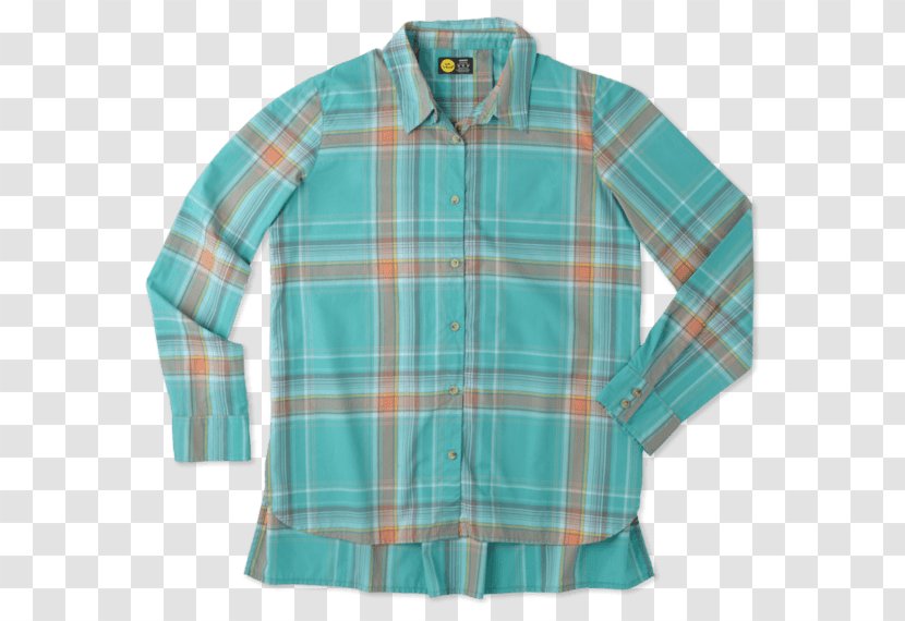 Blouse Tartan Button Sleeve Outerwear - Barnes Noble Transparent PNG