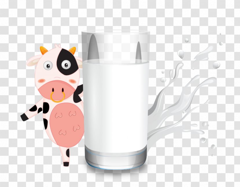 Milk Dairy Cattle Cartoon - Product - Cow Transparent PNG
