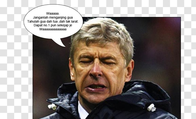 Arsène Wenger Crying - Photo Caption - Nasi Lemak Transparent PNG