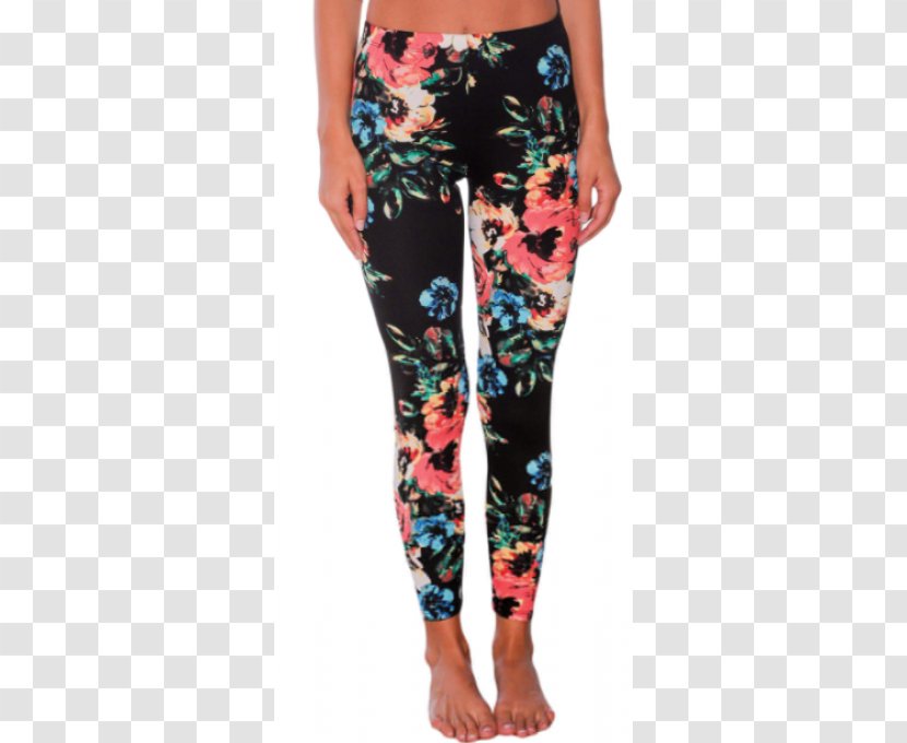 Leggings Slim-fit Pants Clothing Dress - Tights - Floral Motif Transparent PNG