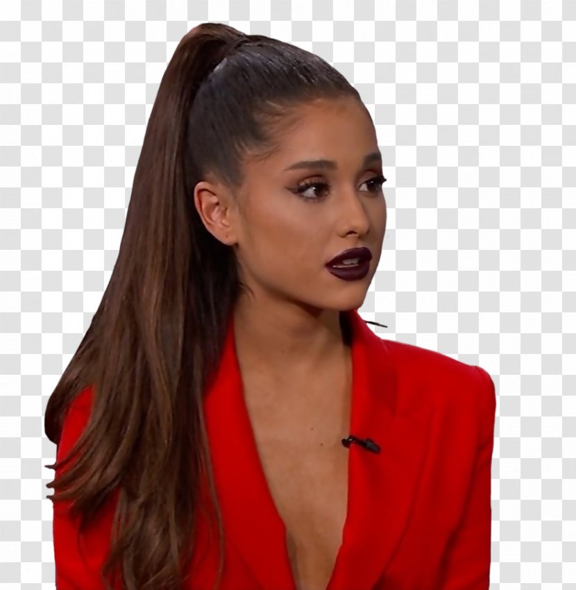 Hair Coloring Hairstyle Ponytail Black - Frame - Ariana Grande Transparent PNG