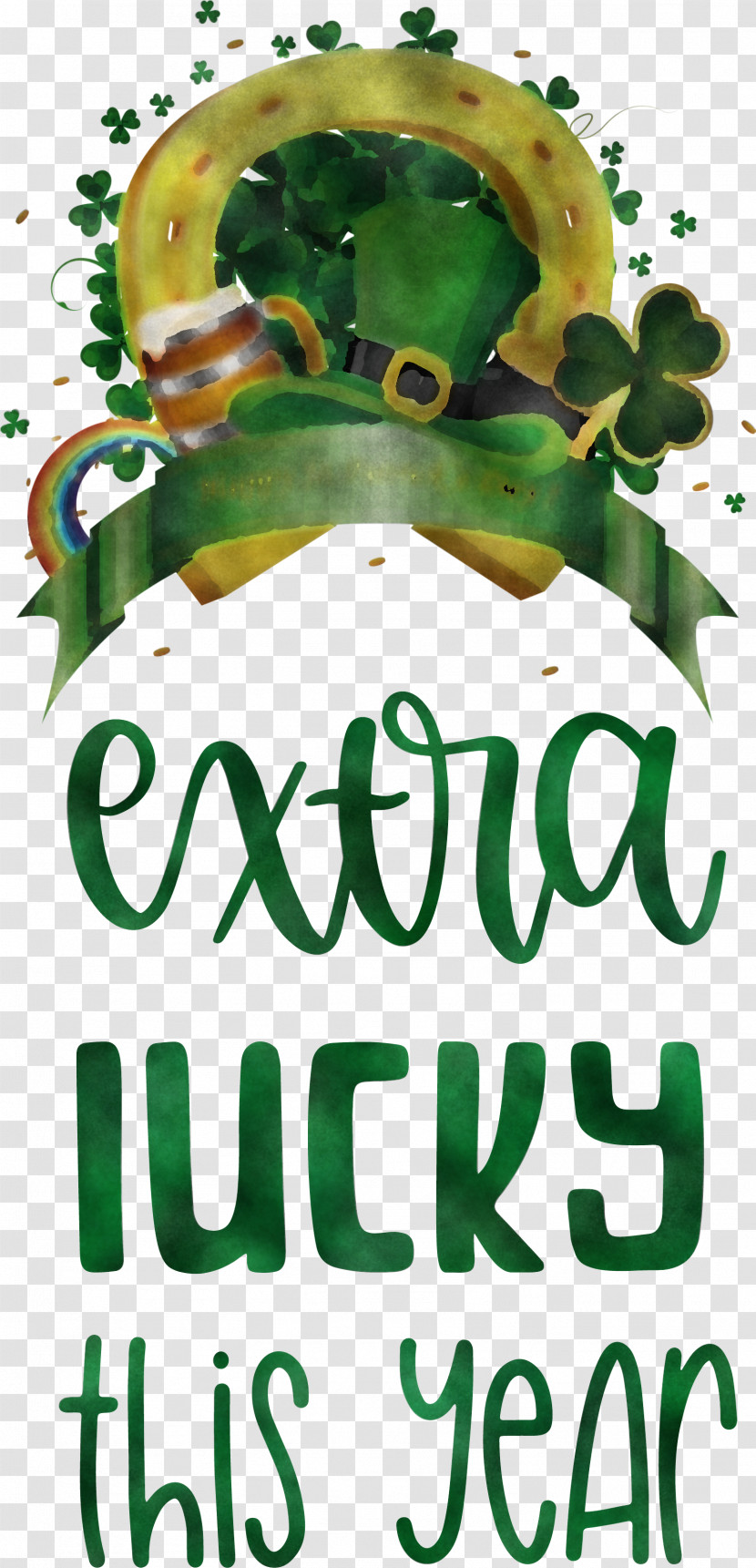 Saint Patrick Patricks Day Extra Lucky Transparent PNG