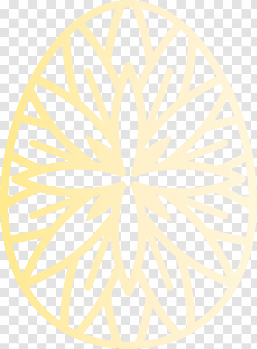 Yellow Circle Pattern Symmetry Transparent PNG