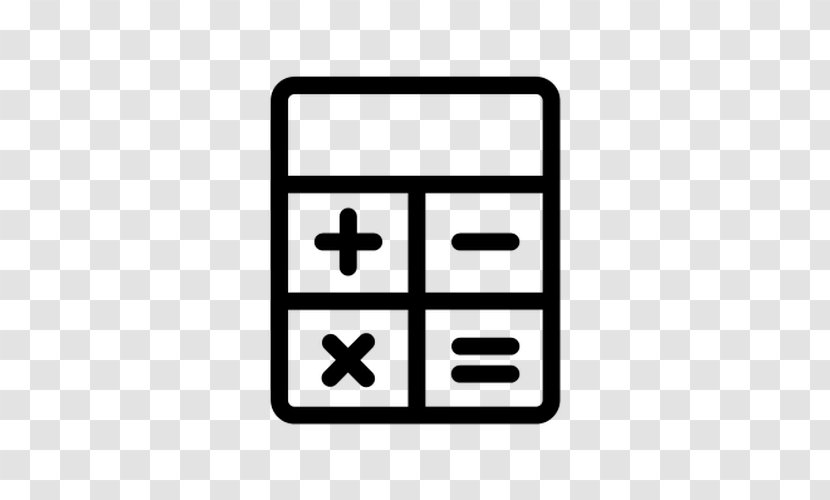 Calculator Clip Art - Black And White Transparent PNG
